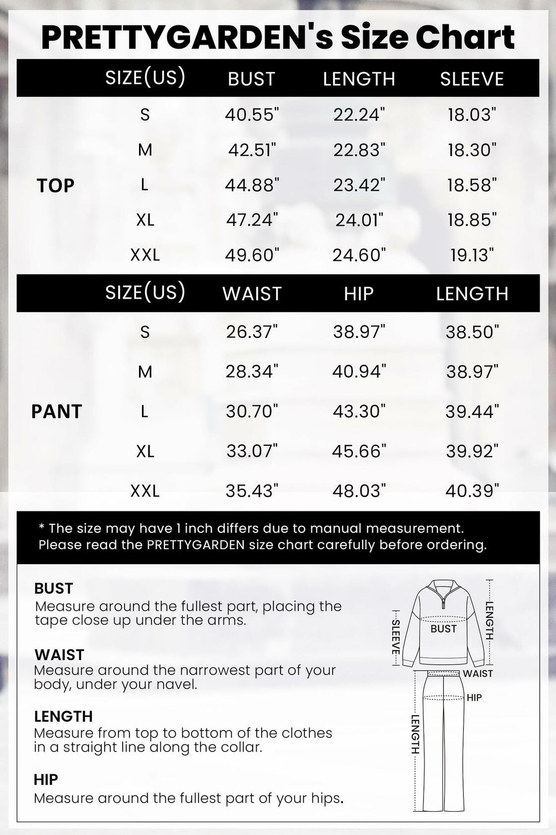 PRETTYGARDEN Women's 2 Piece Sweater Set Quarter Zip Pants Beige Size XXL