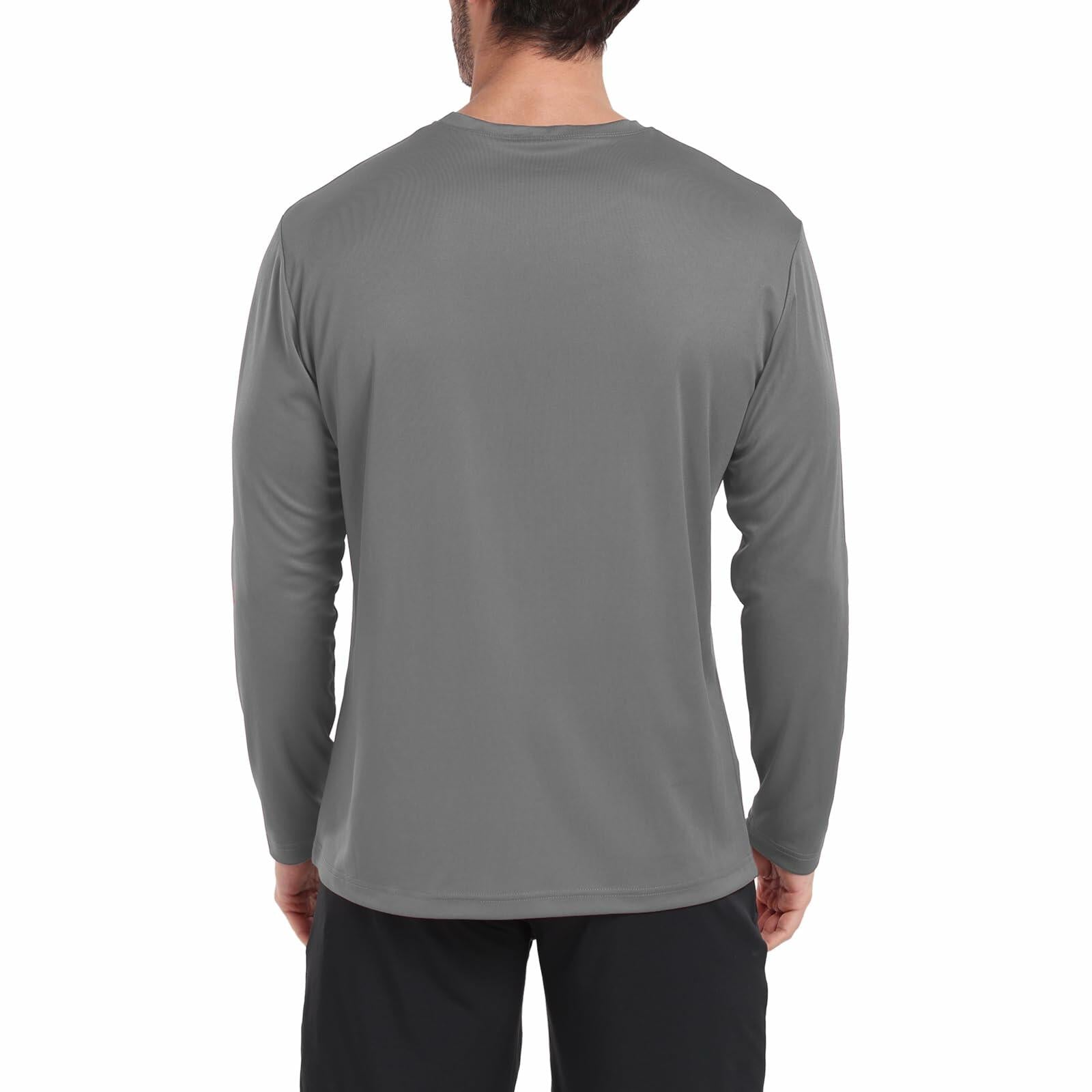 Men's Long Sleeve Moisture Wicking Running Shirt XL
