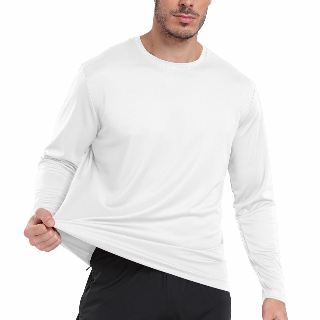 Men's Long Sleeve Moisture Wicking Running Shirt XL