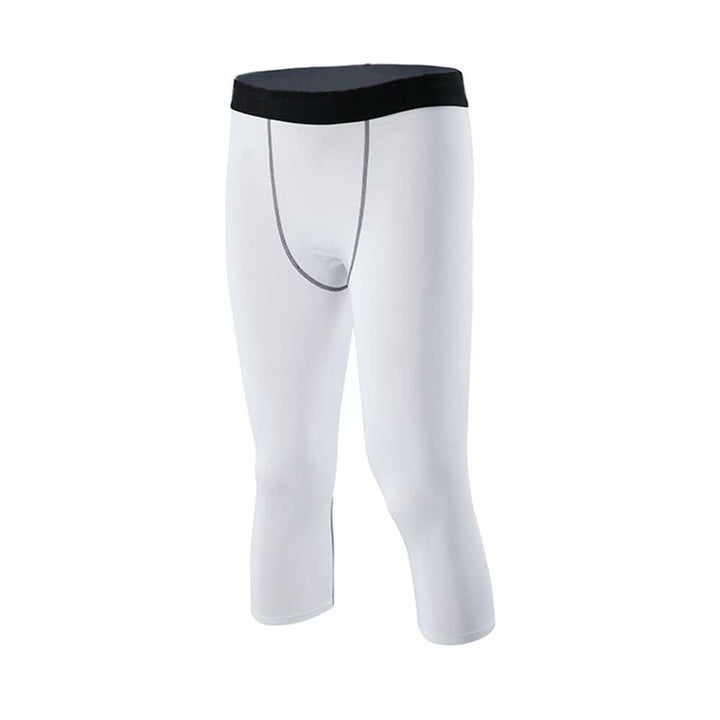 Smartstyle Men's 3/4 Compression Athletic Capri Leggings Size M