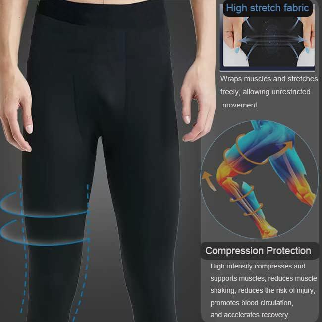 Smartstyle Men's 3/4 Compression Athletic Capri Leggings Size M