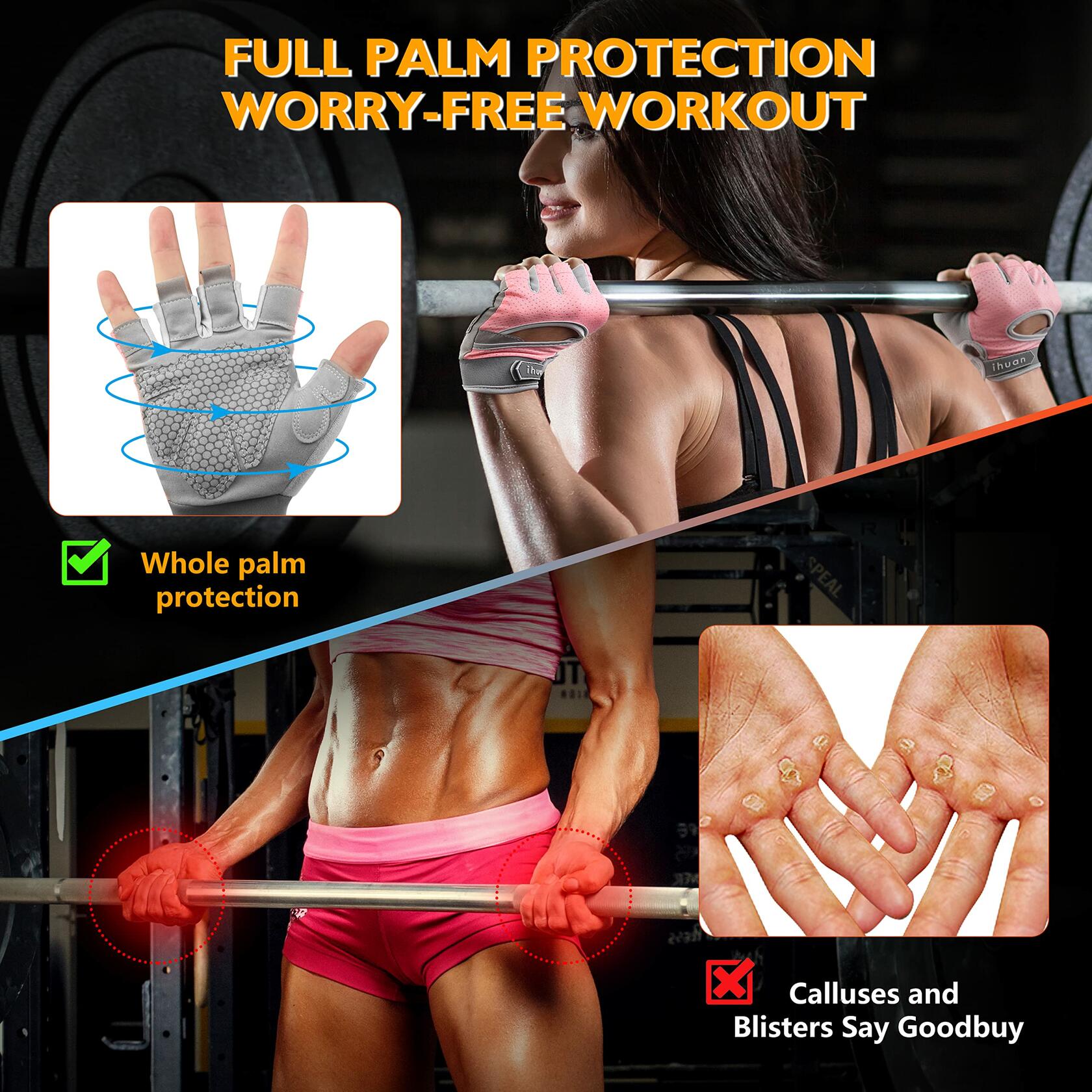 Breathable Workout Gloves for Men & Women – Gym, Cycling, Fitness