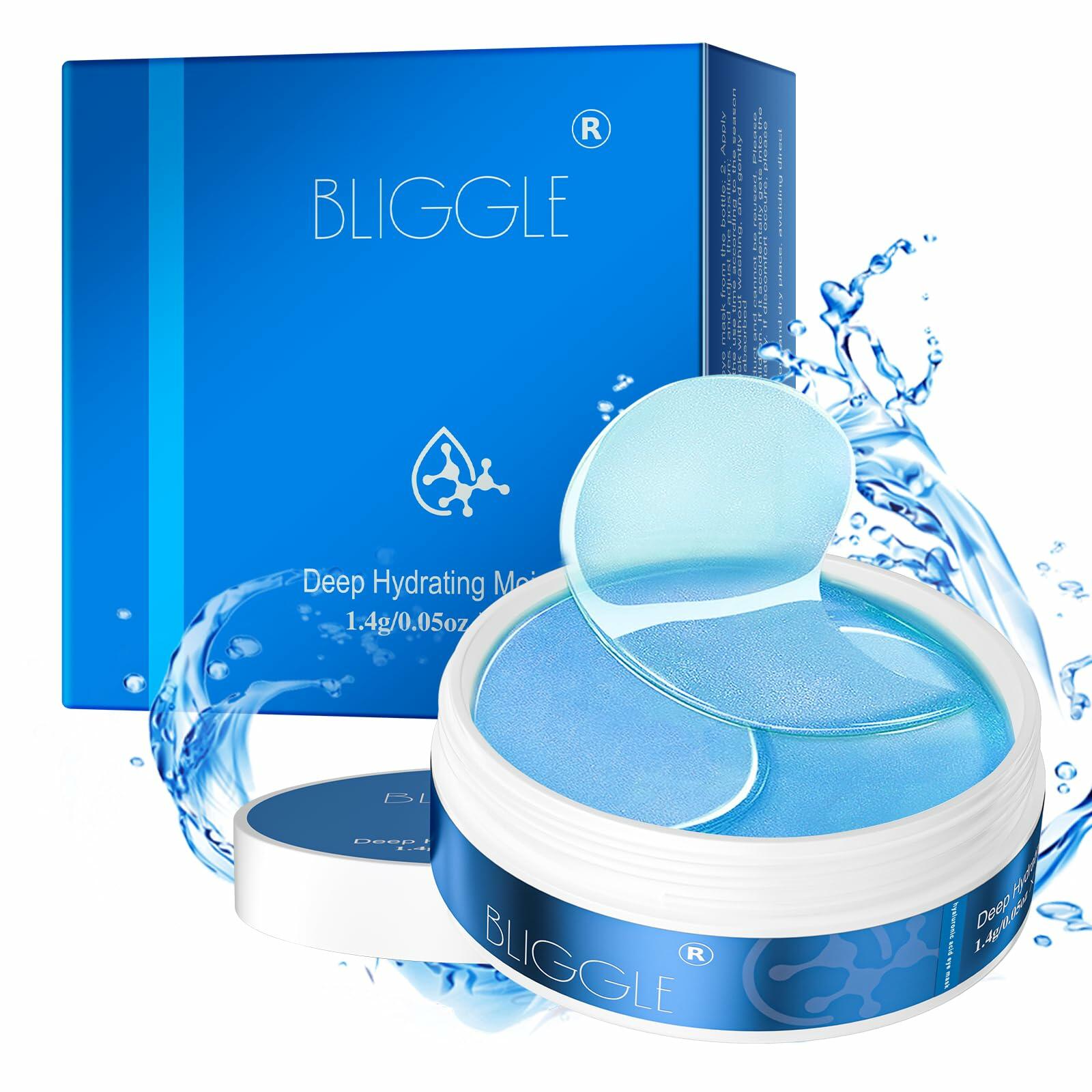 Under Eye Patches 64 pcs Brightening Hyaluronic Acid Cooling Care