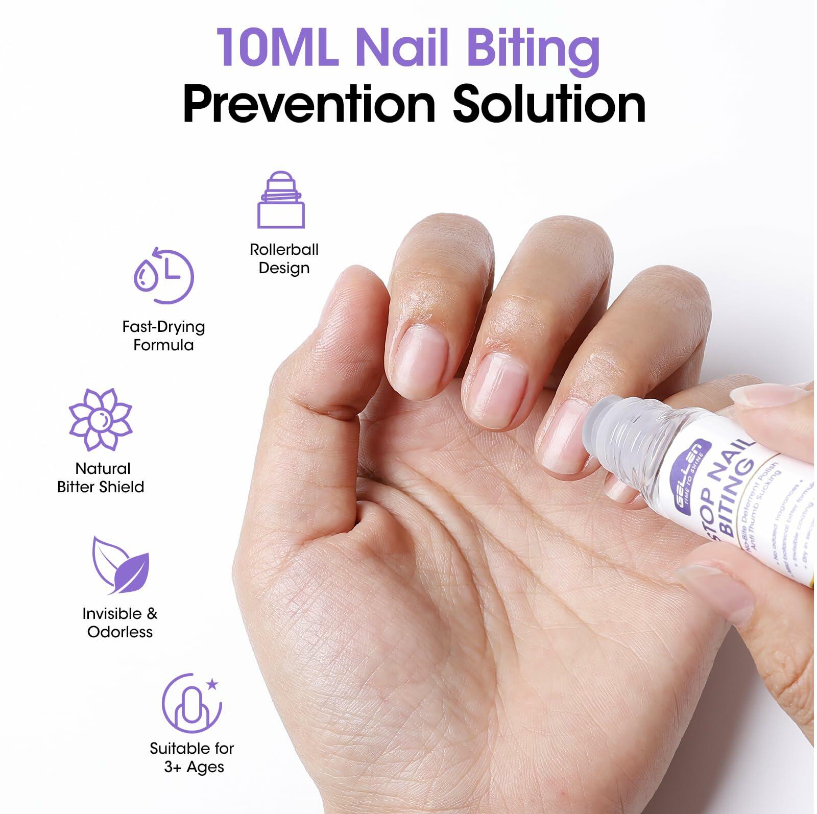 Nail Biting Treatment Roll-On 10ml Quick Dry Water-Resistant