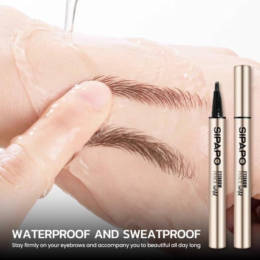 Microblading Brow-Section Eyebrow Pen Waterproof 0.02oz Honey Tea Brown