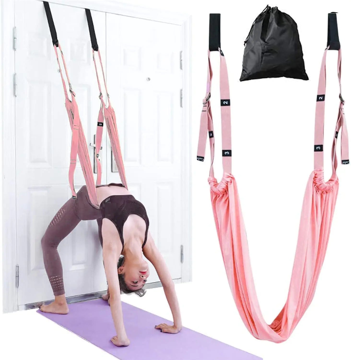 Yoga Stretching Strap Adjustable Height Leg Stretcher
