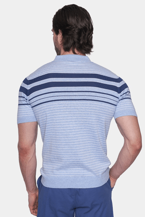 Men's "The Mercerized" Cotton Polo (Athletic Blue)
