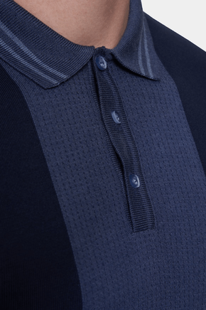Men's "The Mercerized" Cotton Polo (Marine Blue)