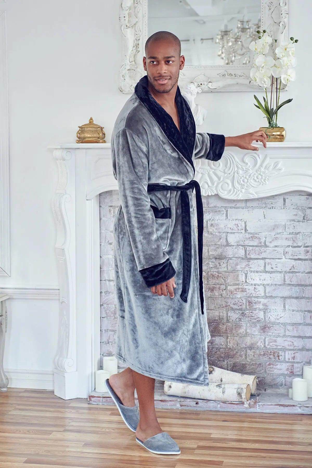 Men'sCozy Plush Robes – Built for Comfort, Designed to Last