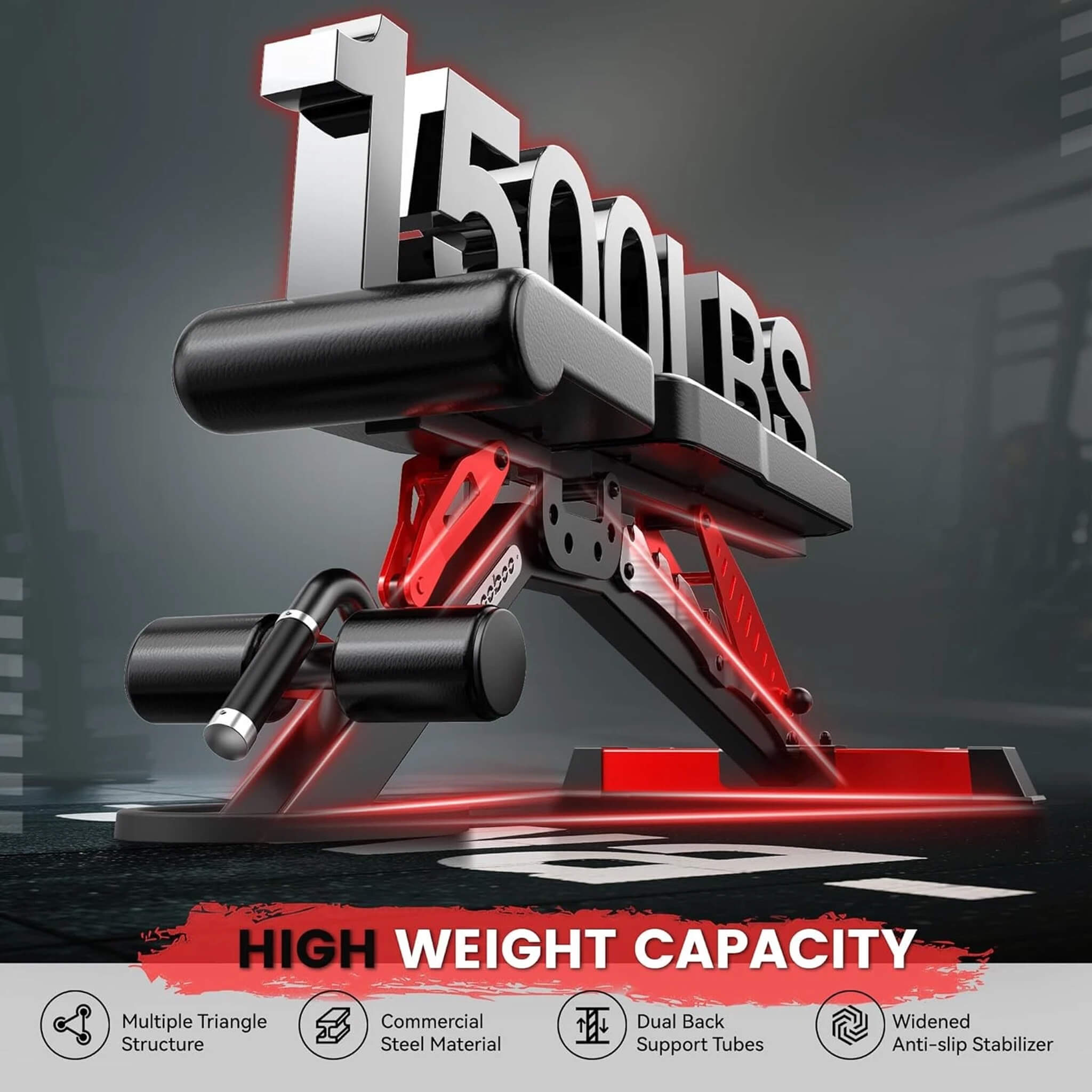 Rovix Premium 2000LBS All-In-One Squat Rack Power Cage With Smith Machine