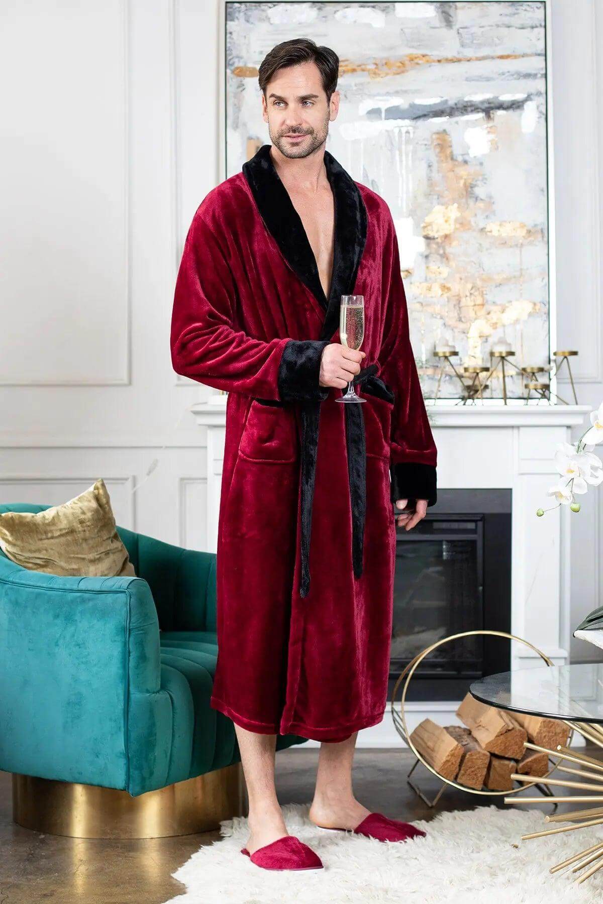 Men'sCozy Plush Robes – Built for Comfort, Designed to Last