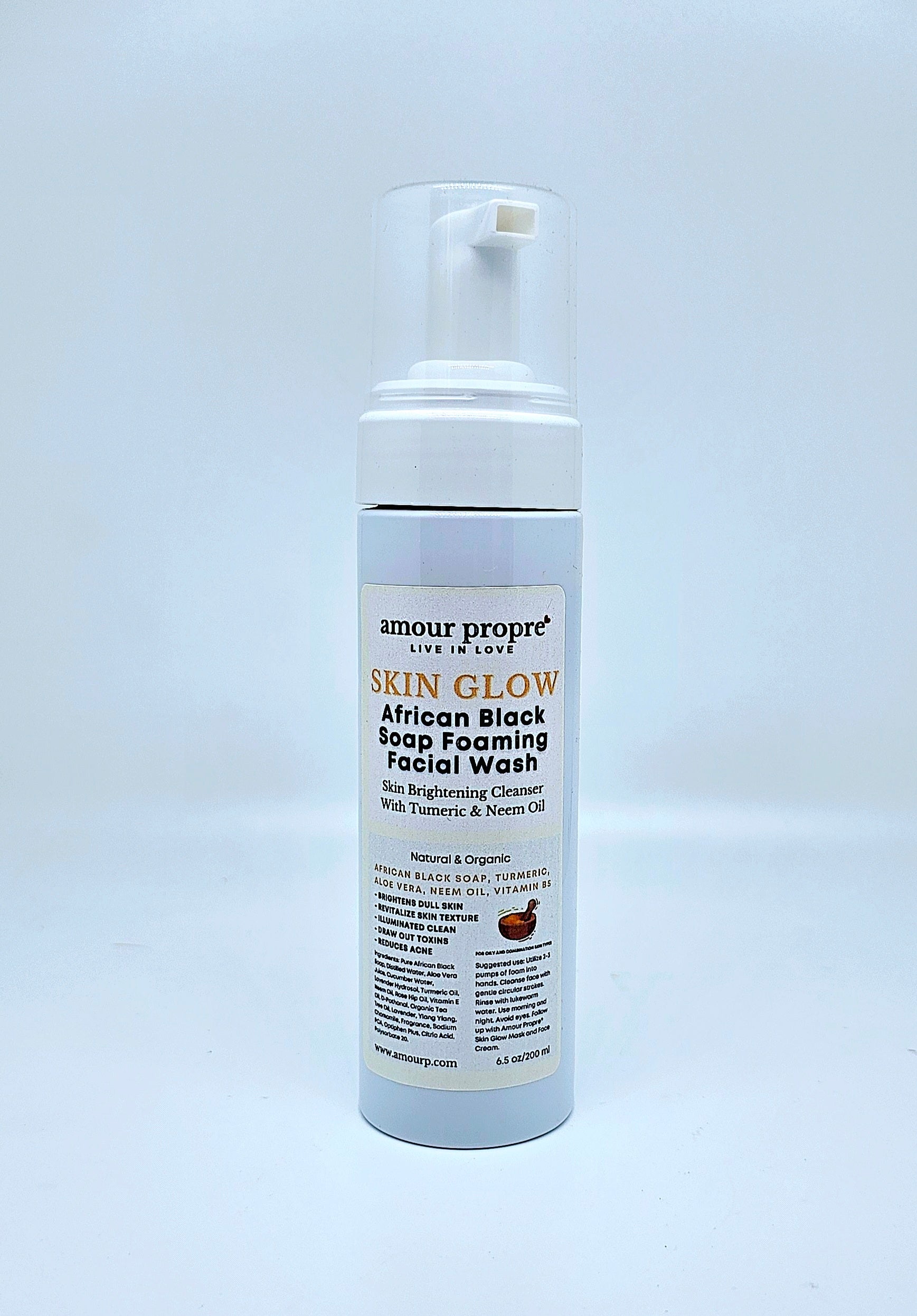 SKIN GLOW: Skin Brightening Turmeric Facial Foaming Face Care Solution