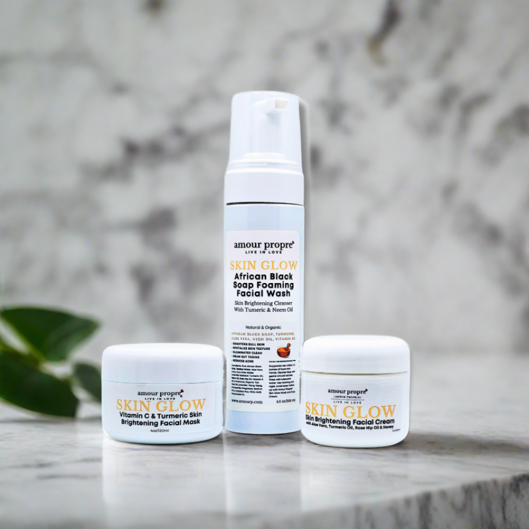 SKIN GLOW: Skin Brightening Turmeric Facial Foaming Face Care Solution