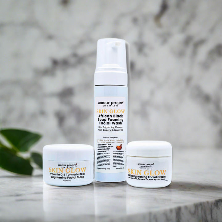 SKIN GLOW: Skin Brightening Turmeric Facial Foaming Face Care Solution