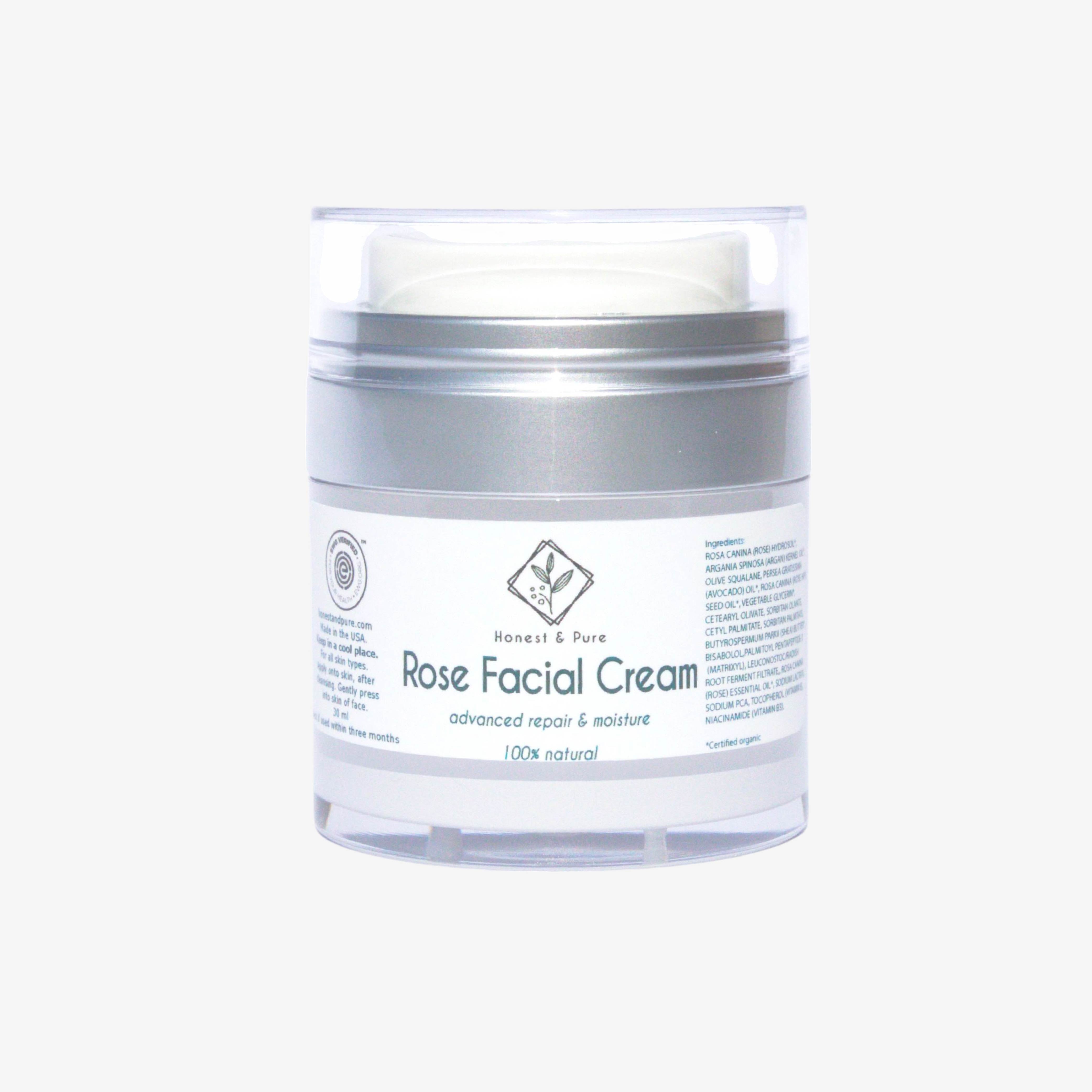 Rose Facial Cream Fine Lines Anti-Aging Peptides