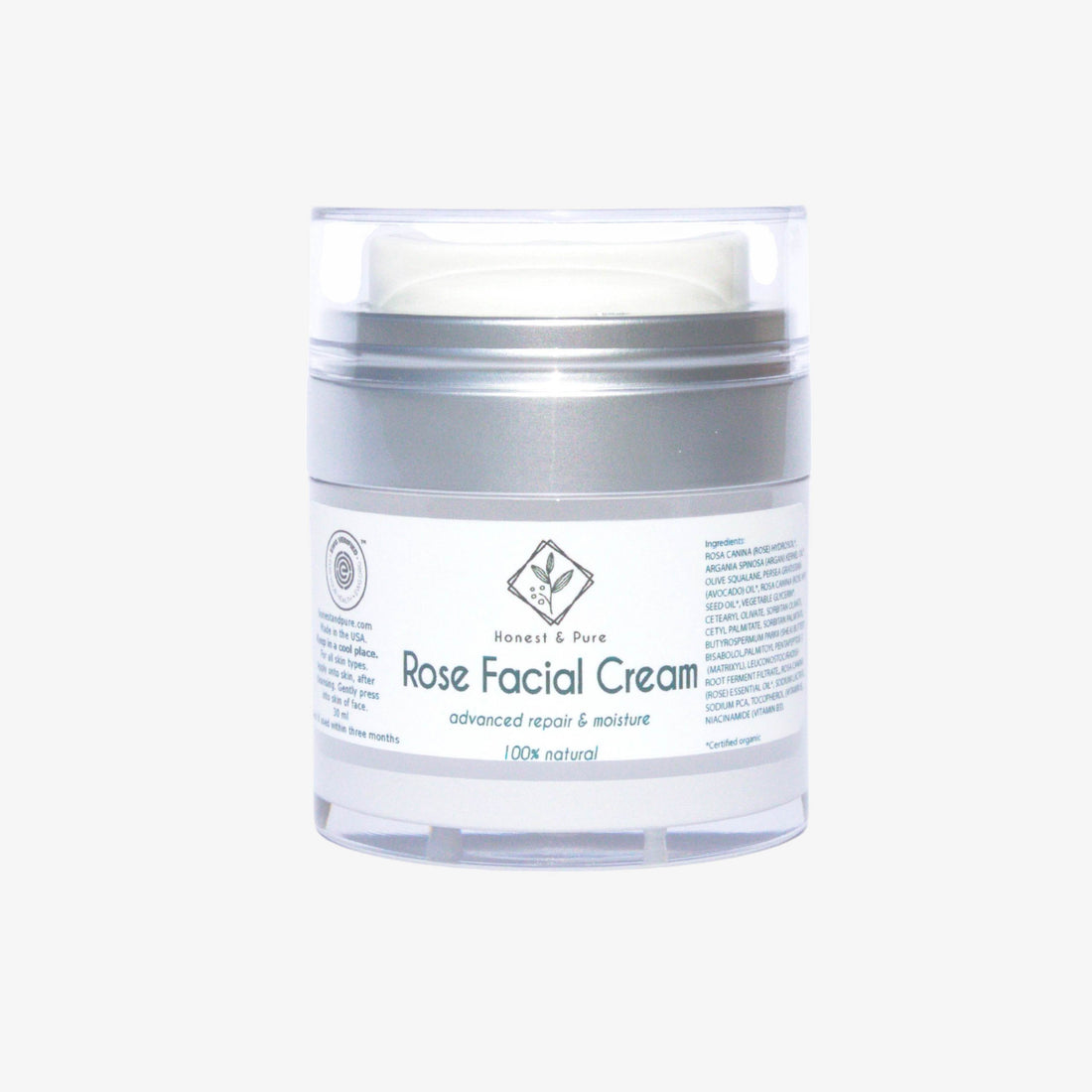 Rose Facial Cream Fine Lines Anti-Aging Peptides