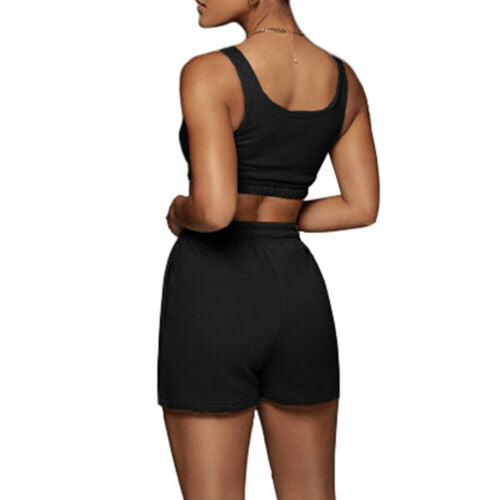 Women's Yoga Seamless Workout Gym Light Shorts with Sports Bra Kit