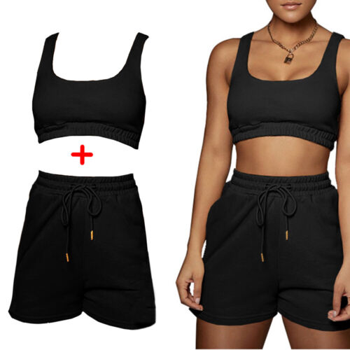 Women's Yoga Seamless Workout Gym Light Shorts with Sports Bra Kit
