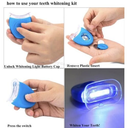 Dental Teeth Tooth Whitening LED Blue Light Lamp BATTERIES INCLUDED: Qty 5