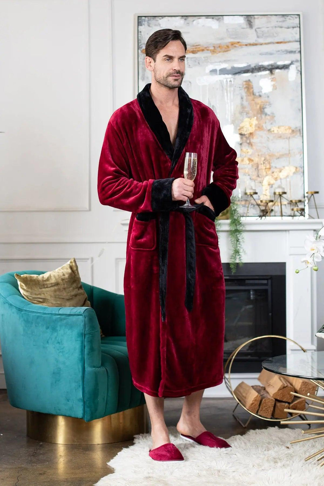 Men'sCozy Plush Robes – Built for Comfort, Designed to Last