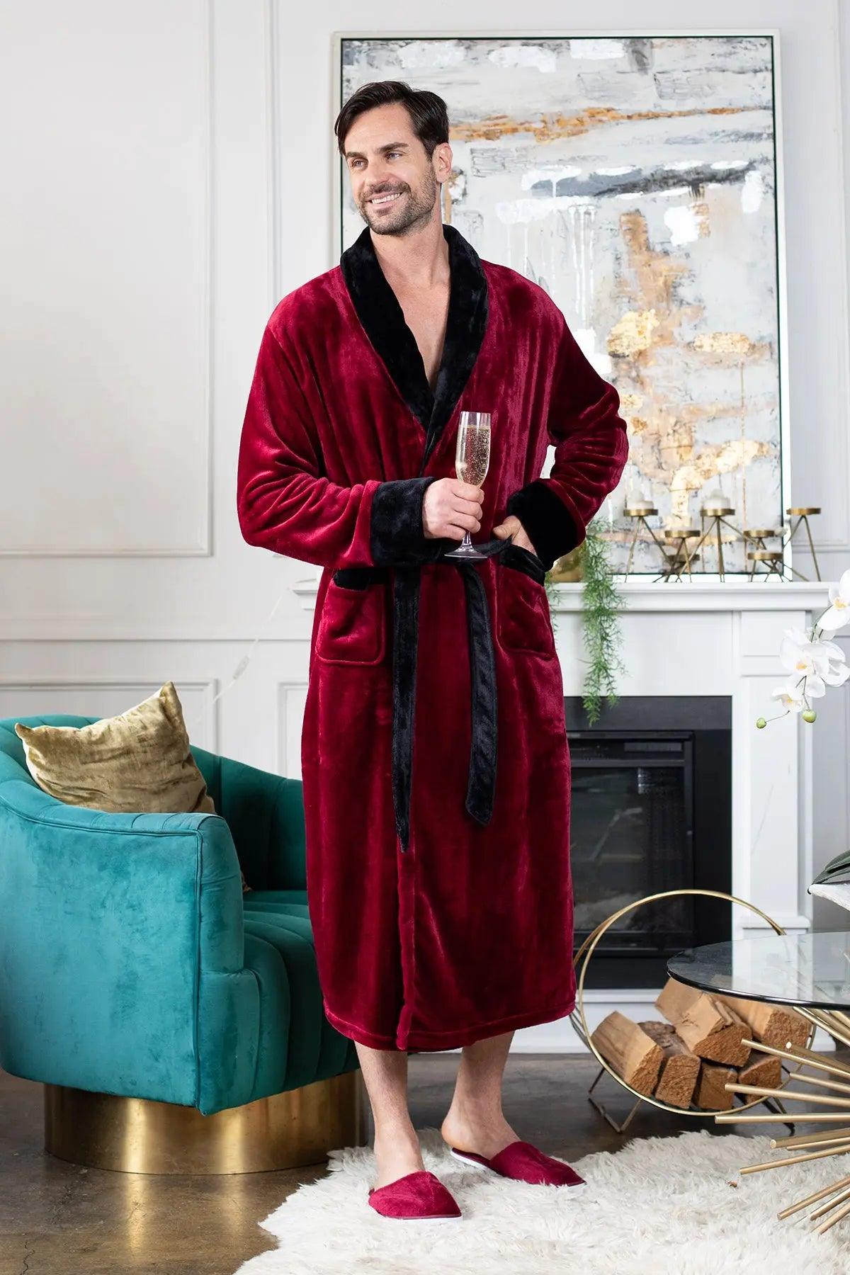 Men'sCozy Plush Robes – Built for Comfort, Designed to Last