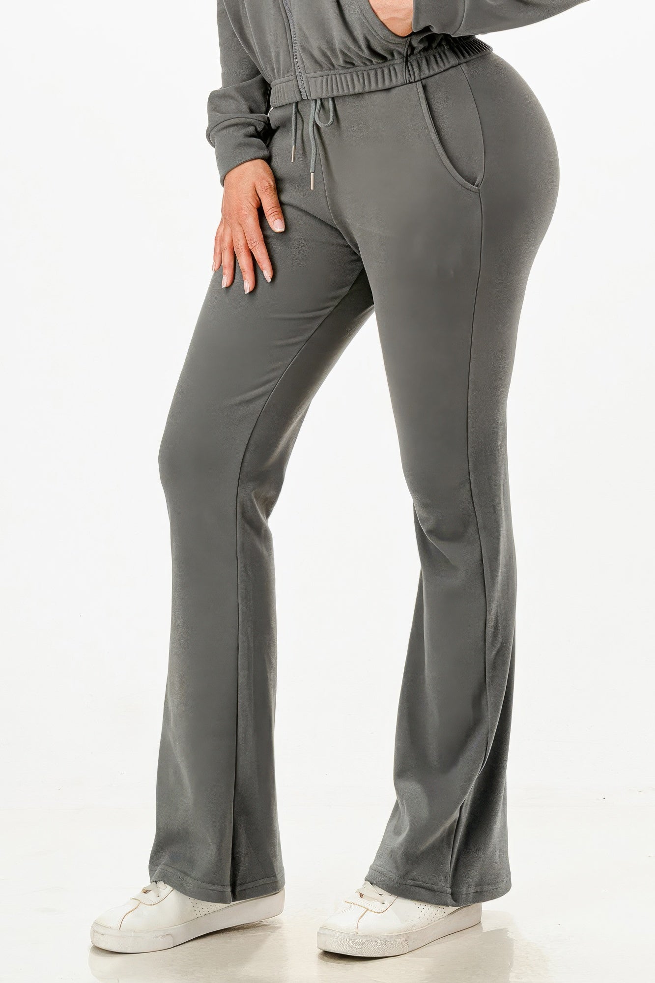 Women's Soft Zip-up Track Suit Set