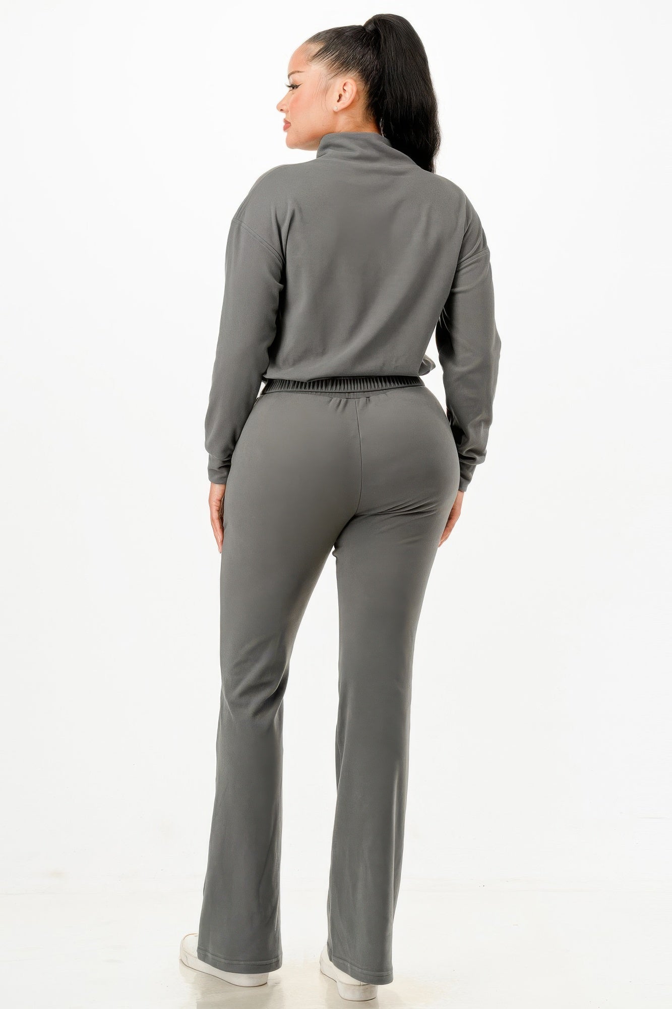 Women's Soft Zip-up Track Suit Set