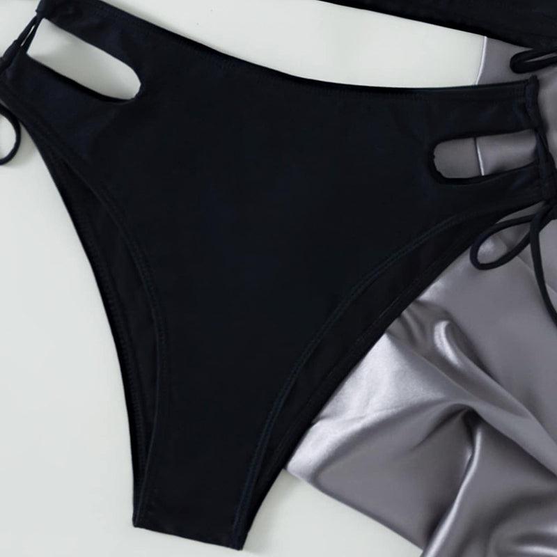 Women's Two Piece Sport Athletic Long Sleeve Bikinis Swimsuits