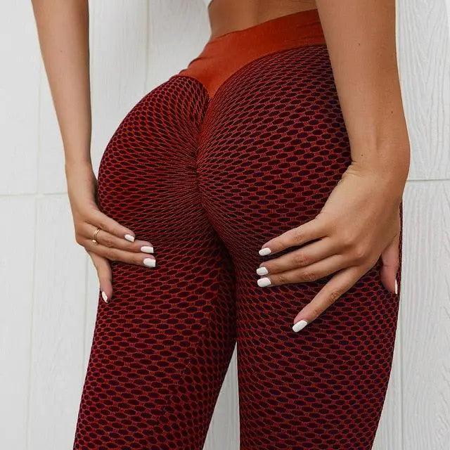 Women's Fitness High Waist Tight Push Up Breathable Leggings