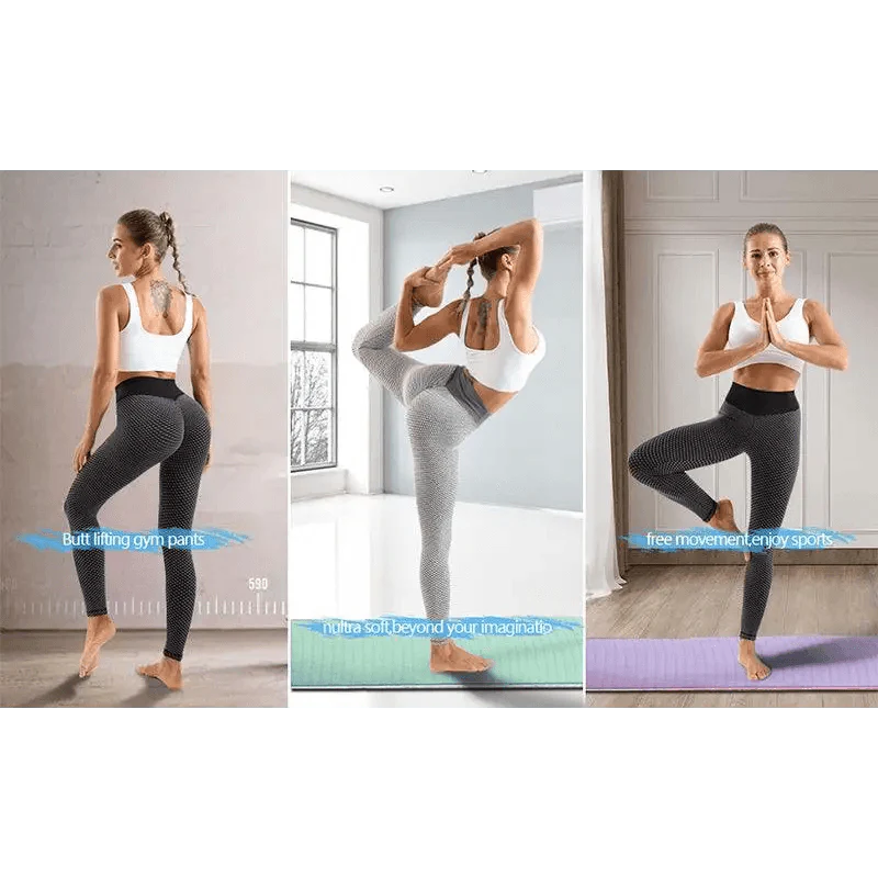 Women's Fitness High Waist Tight Push Up Breathable Leggings