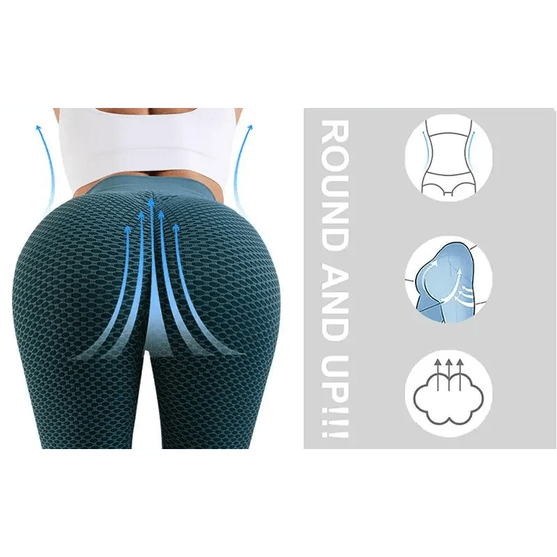 Women's Fitness High Waist Tight Push Up Breathable Leggings