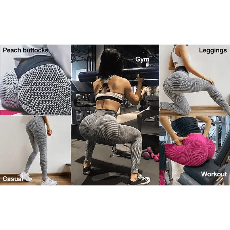 Women's Fitness High Waist Tight Push Up Breathable Leggings