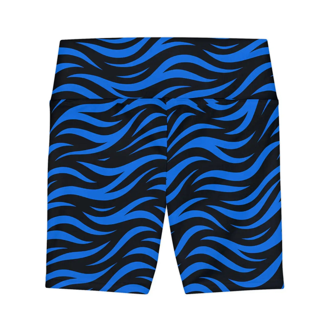 Women's Stylish Blue Striped Workout Shorts