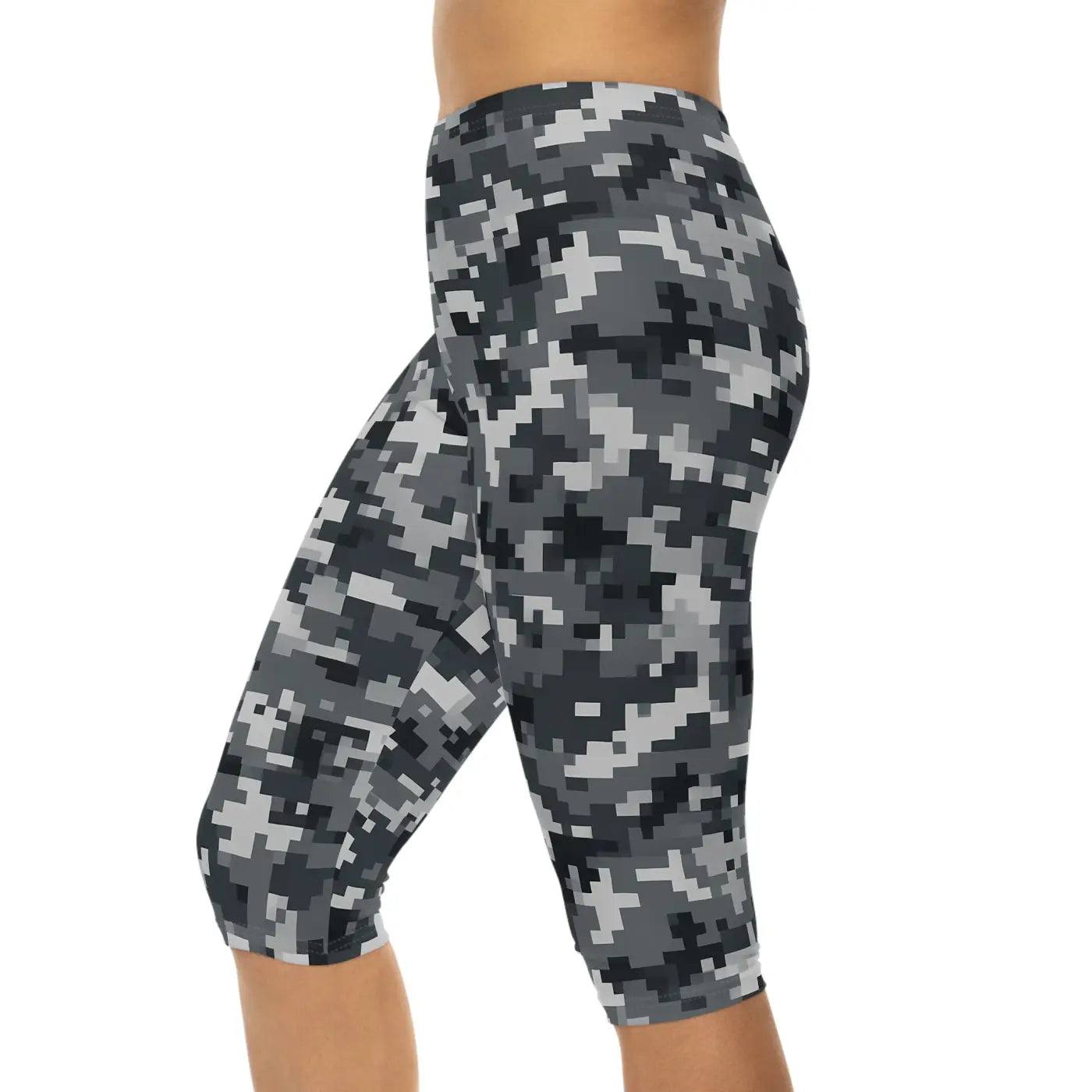 Women's Stylish Casual Wear Camouflage Capri Leggings