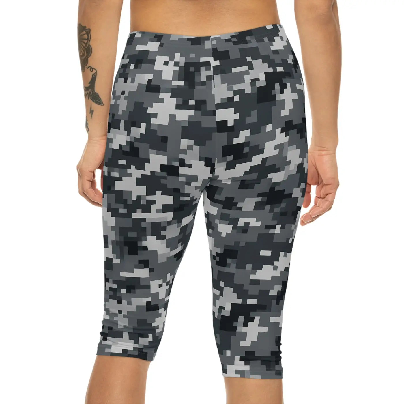 Women's Stylish Casual Wear Camouflage Capri Leggings