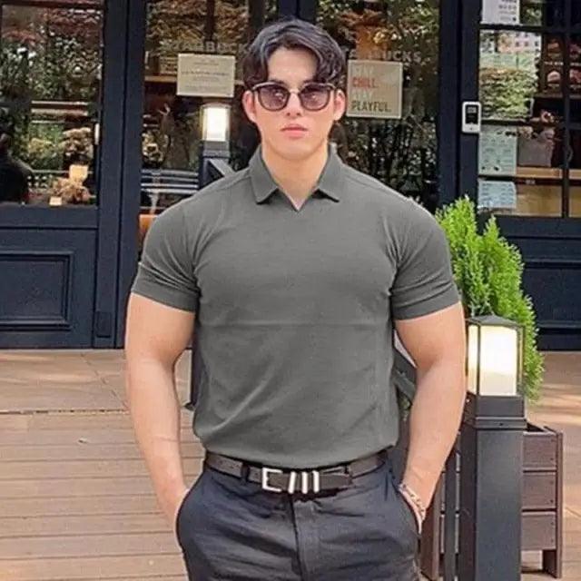 Men's Summer Casual  Slim Fit Polo Shirt