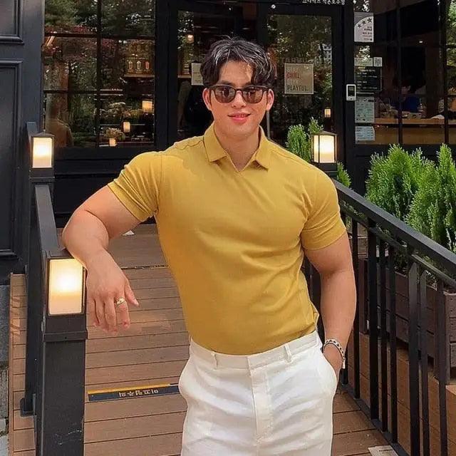 Men's Summer Casual  Slim Fit Polo Shirt