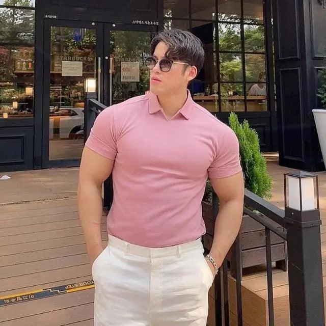 Men's Summer Casual  Slim Fit Polo Shirt