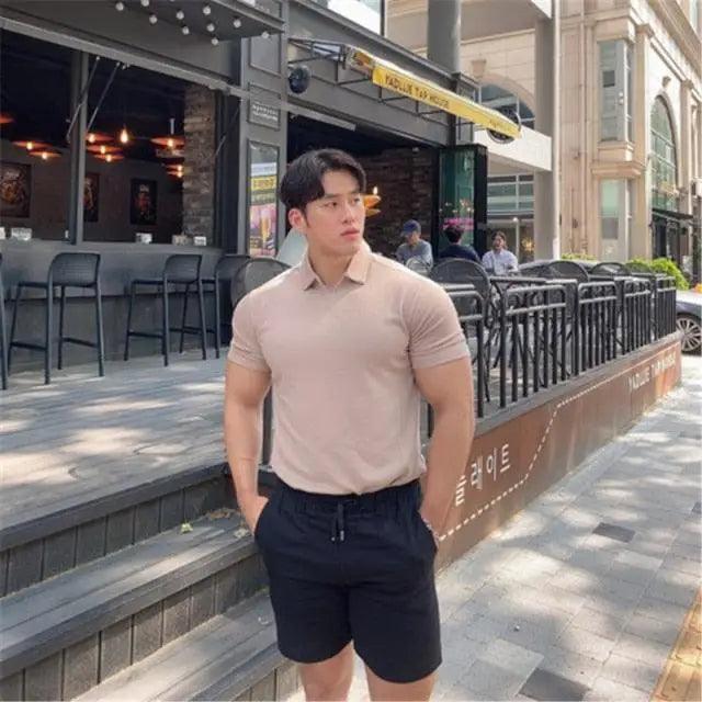 Men's Summer Casual  Slim Fit Polo Shirt