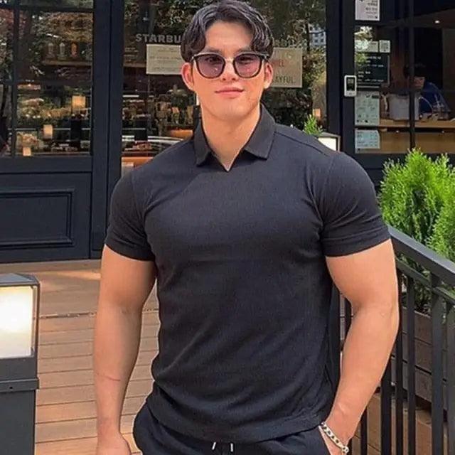 Men's Summer Casual  Slim Fit Polo Shirt