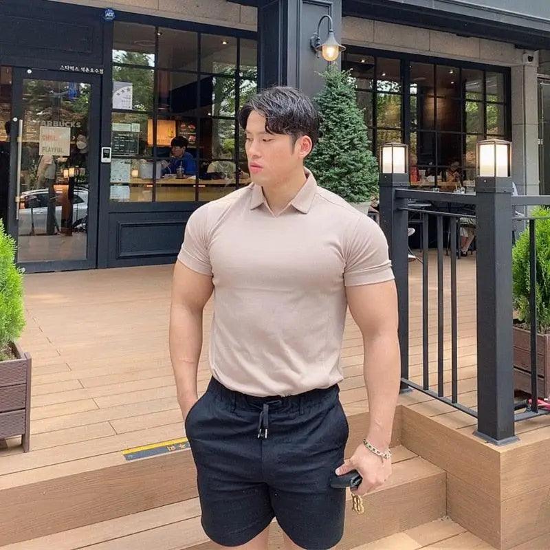 Men's Summer Casual  Slim Fit Polo Shirt