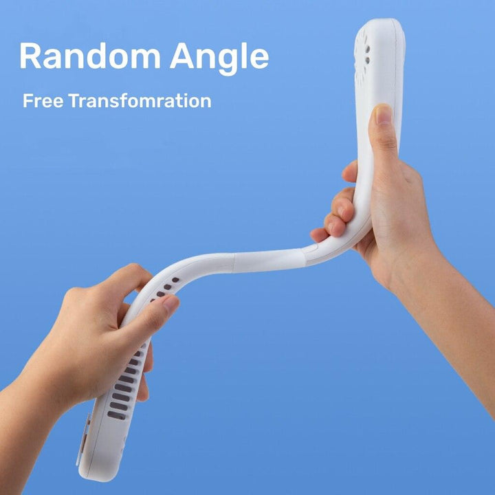 Portable Wearable Bladeless Neck Fan-Fast Cooling USB Rechargeable