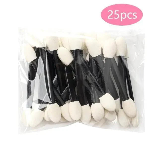 Super Soft 25 Pcs Professional Sponge Stick Eye Shadow Applicators