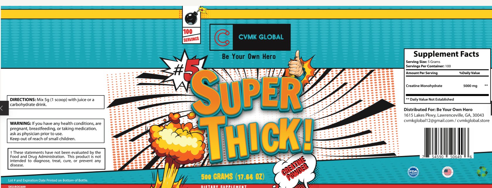 CVMK Super Thick Creatine Formula