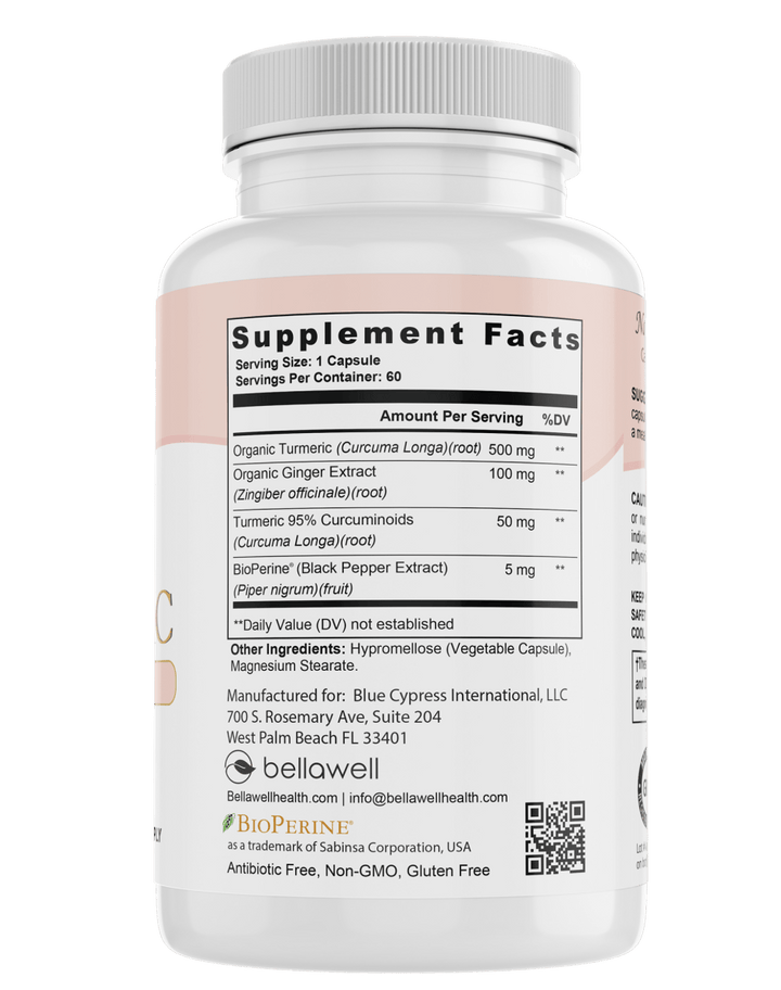 Turmeric & Ginger Formula - by Bellawell
