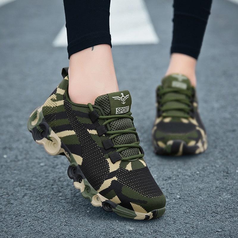 Unisex Breathable Camouflage Walking/Jogging Sneakers