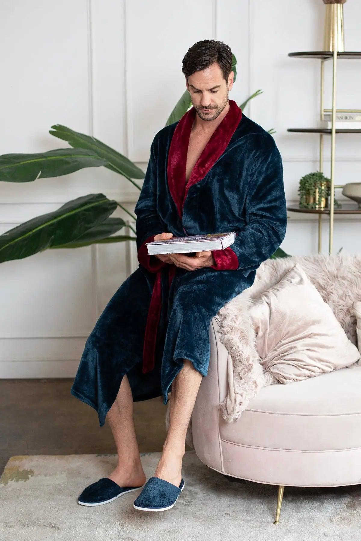 Men'sCozy Plush Robes – Built for Comfort, Designed to Last