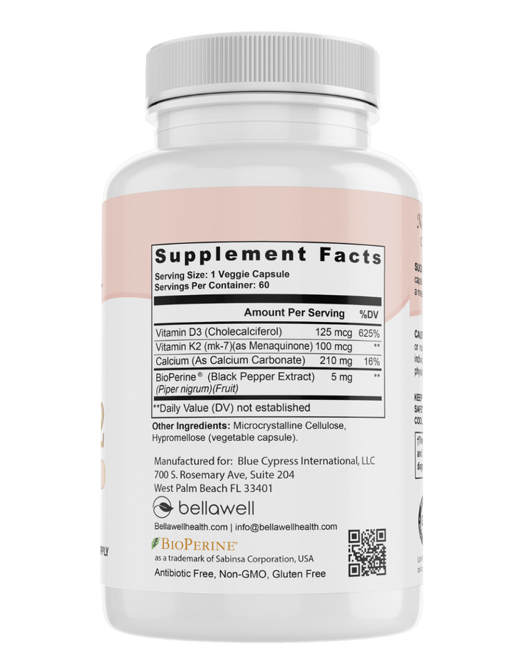 Vitamin D3 & K2 - Sunshine Boost by Bellawell