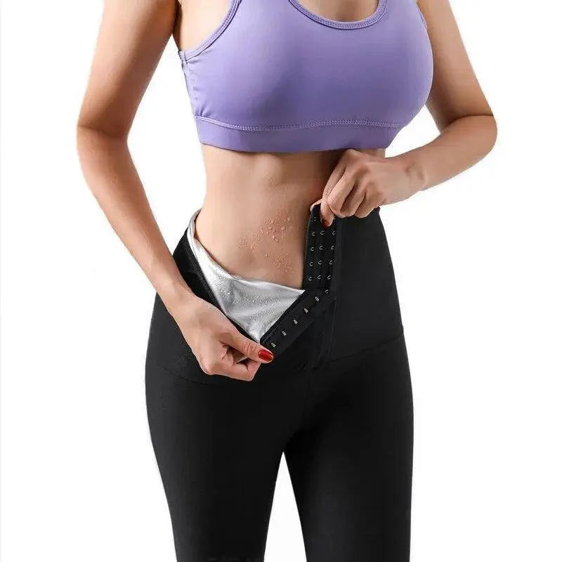 Women's Hot Thermo Weight Compression Sweat Sauna Leggings