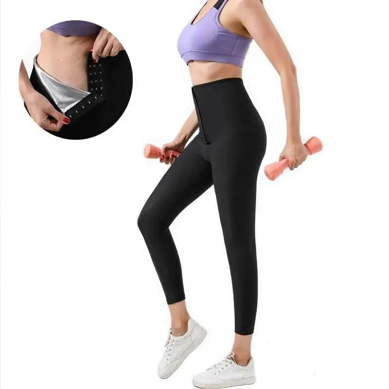 Women's Hot Thermo Weight Compression Sweat Sauna Leggings